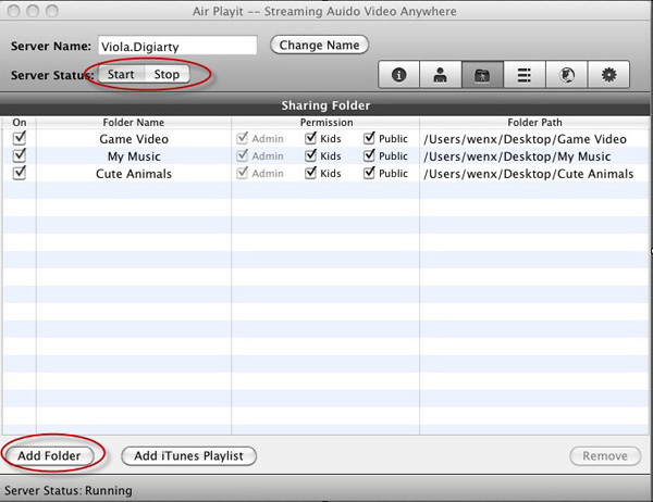 Streaming Video from Mac to iPhone iPad Step 1